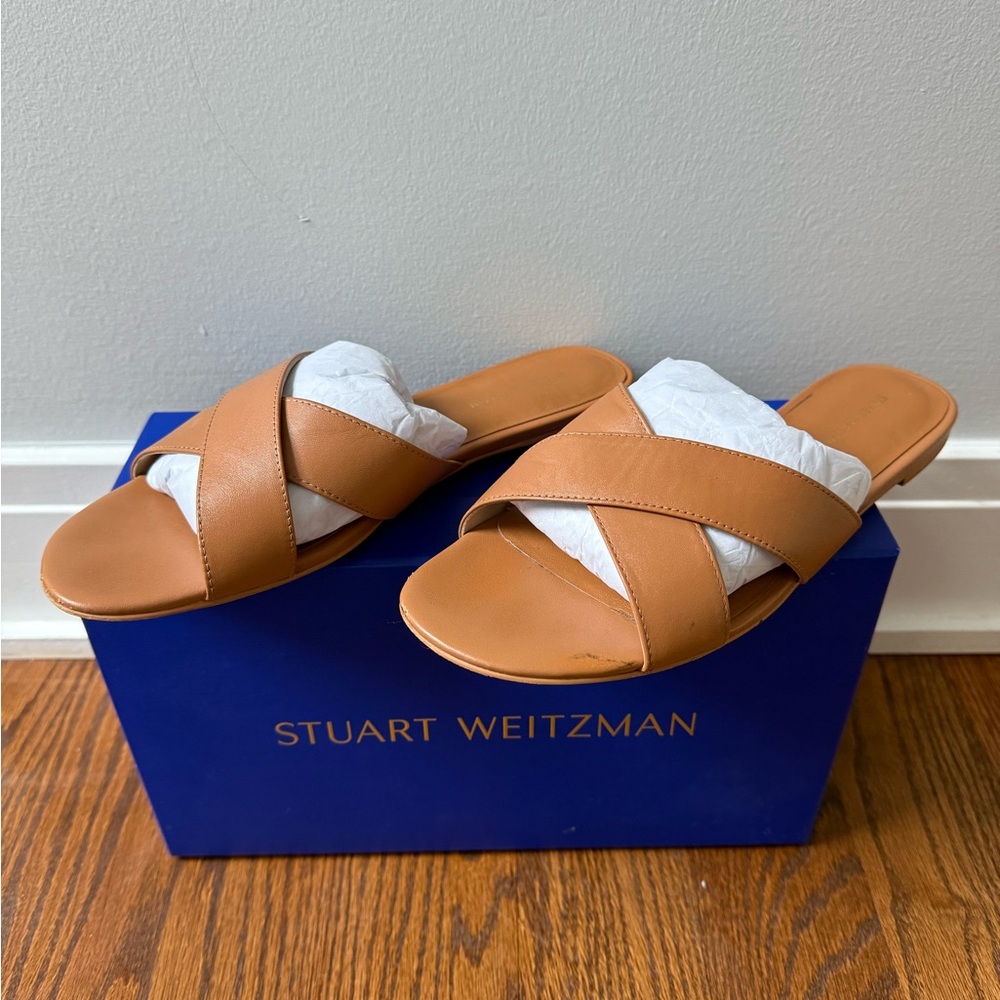 Stuart Weitzman Roza Almond Slide sandal